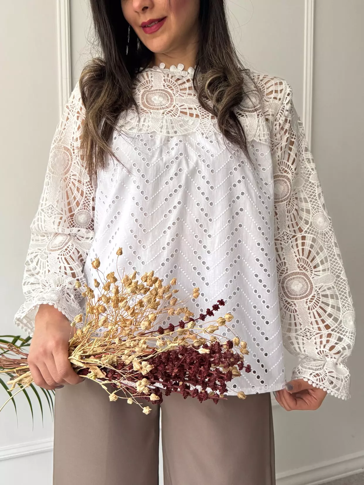 شومیز خامه دوزی گلسا